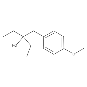 1,1-Diethyl-2-(4-methoxyphenyl)ethanol Structure