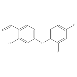 2-Chloro-4-(2,4-difluorophenoxy)benzaldehyde结构式