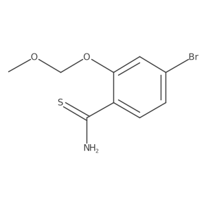 4-Bromo-2-(methoxymethoxy)benzene-1-carbothioamide Structure