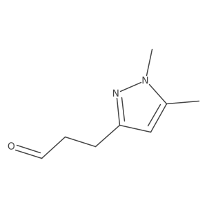 3-(1,5-dimethyl-1H-pyrazol-3-yl)propanal Structure