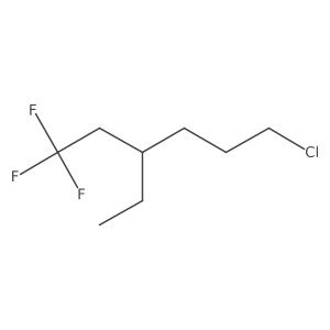 6-Chloro-3-ethyl-1,1,1-trifluorohexane结构式