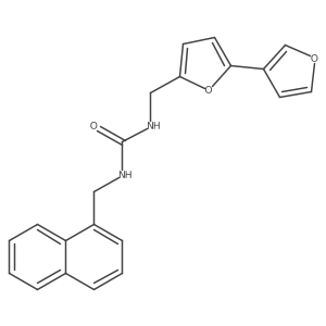 1-([2,3'-Bifuran]-5-ylmethyl)-3-(naphthalen-1-ylmethyl)urea Structure