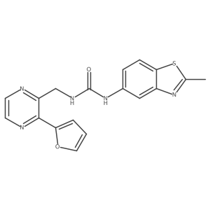 1-((3-(Furan-2-yl)pyrazin-2-yl)methyl)-3-(2-methylbenzo[d]thiazol-5-yl)urea Structure