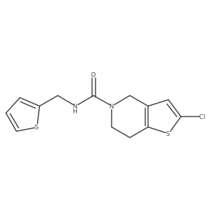 2-chloro-N-(thiophen-2-ylmethyl)-6,7-dihydrothieno[3,2-c]pyridine-5(4H)-carboxamide Structure