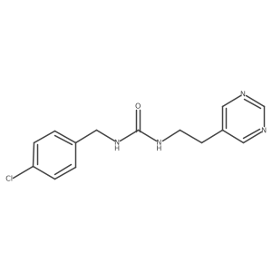 1-(4-Chlorobenzyl)-3-(2-(pyrimidin-5-yl)ethyl)urea Structure