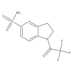 1-(2,2,2-Trifluoroacetyl)indoline-5-sulfonamide Structure