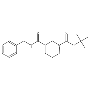 tert-Butyl 3-((pyridin-3-ylmethyl)carbamoyl)piperidine-1-carboxylate Structure