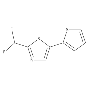 2-(Difluoromethyl)-5-(thiophen-2-yl)-1,3-thiazole Structure