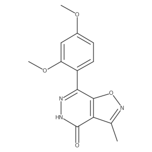 7-(2,4-Dimethoxyphenyl)-3-methylisoxazolo[4,5-D]pyridazin-4(5H)-one Structure