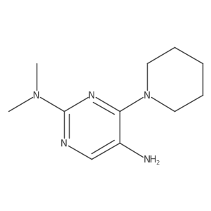 N2,N2-dimethyl-4-(piperidin-1-yl)pyrimidine-2,5-diamine结构式