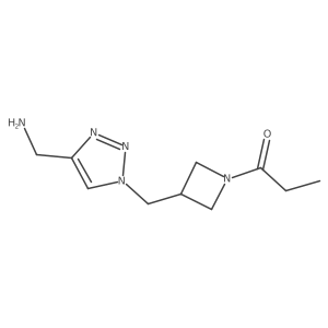 1-(3-((4-(aminomethyl)-1H-1,2,3-triazol-1-yl)methyl)azetidin-1-yl)propan-1-one Structure