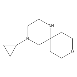 4-Cyclopropyl-9-oxa-1,4-diazaspiro[5.5]undecane结构式