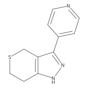 3-(Pyridin-4-yl)-1,4,6,7-tetrahydrothiopyrano[4,3-c]pyrazole Structure