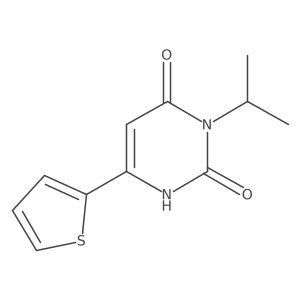 3-(Propan-2-yl)-6-(thiophen-2-yl)-1,2,3,4-tetrahydropyrimidine-2,4-dione Structure