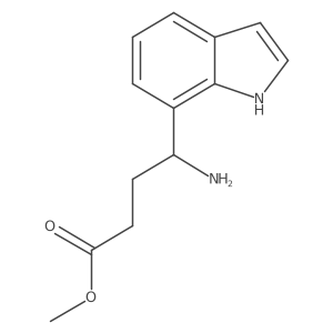 methyl 4-amino-4-(1H-indol-7-yl)butanoate结构式