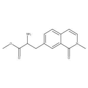 Methyl 2-amino-3-(2-methyl-1-oxo-7-isoquinolyl)propanoate结构式