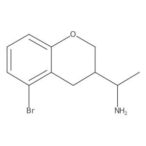 (1R)-1-(5-bromo-3,4-dihydro-2H-1-benzopyran-3-yl)ethan-1-amine Structure