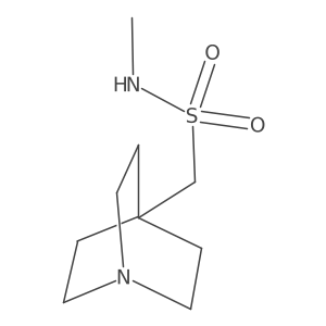 1-{1-azabicyclo[2.2.2]octan-4-yl}-N-methylmethanesulfonamide结构式