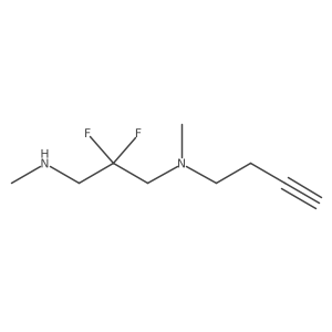 {3-[(But-3-yn-1-yl)(methyl)amino]-2,2-difluoropropyl}(methyl)amine结构式