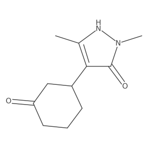 3-(5-hydroxy-1,3-dimethyl-1H-pyrazol-4-yl)cyclohexan-1-one Structure