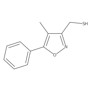 (4-Methyl-5-phenyl-1,2-oxazol-3-yl)methanethiol结构式