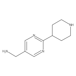 [2-(Piperidin-4-yl)pyrimidin-5-yl]methanamine结构式