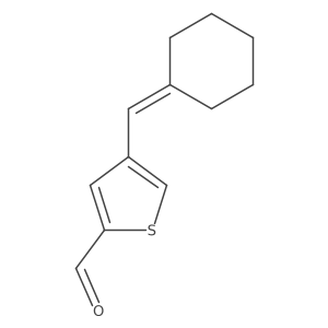 4-(Cyclohexylidenemethyl)thiophene-2-carbaldehyde Structure