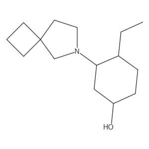 3-{6-Azaspiro[3.4]octan-6-yl}-4-ethylcyclohexan-1-ol Structure