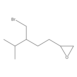 2-[3-(Bromomethyl)-4-methylpentyl]oxirane Structure