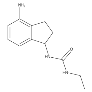 1-(4-amino-2,3-dihydro-1H-inden-1-yl)-3-ethylurea结构式