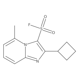 2-Cyclobutyl-5-methylimidazo[1,2-a]pyridine-3-sulfonyl fluoride Structure