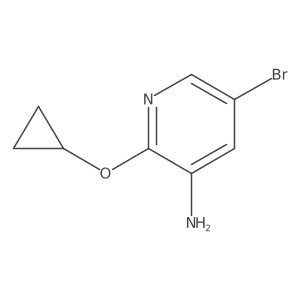 5-Bromo-2-cyclopropoxypyridin-3-amine Structure