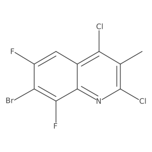 7-Bromo-2,4-dichloro-6,8-difluoro-3-methylquinoline Structure