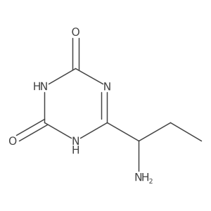 6-(1-Aminopropyl)-1,2,3,4-tetrahydro-1,3,5-triazine-2,4-dione Structure