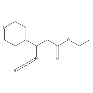 Ethyl 3-isothiocyanato-3-(oxan-4-yl)propanoate Structure