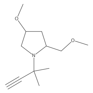 (2S,4S)-4-methoxy-2-(methoxymethyl)-1-(2-methylbut-3-yn-2-yl)pyrrolidine Structure
