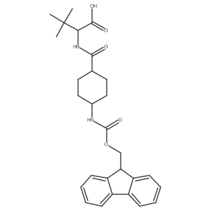 2-{[4-({[(9H-fluoren-9-yl)methoxy]carbonyl}amino)cyclohexyl]formamido}-3,3-dimethylbutanoic acid结构式