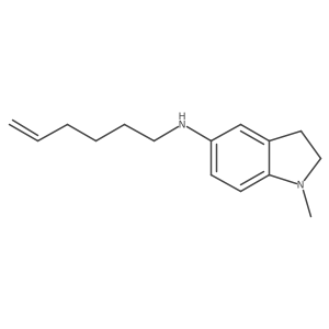 N-(hex-5-en-1-yl)-1-methyl-2,3-dihydro-1H-indol-5-amine结构式