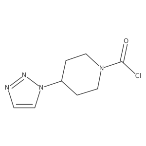 4-(1H-1,2,3-triazol-1-yl)piperidine-1-carbonyl chloride Structure
