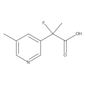 2-Fluoro-2-(5-methylpyridin-3-yl)propanoic acid结构式