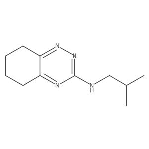 N-(2-methylpropyl)-5,6,7,8-tetrahydro-1,2,4-benzotriazin-3-amine结构式
