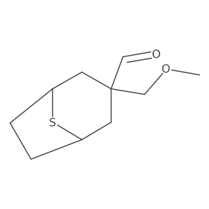 3-(Methoxymethyl)-8-thiabicyclo[3.2.1]octane-3-carbaldehyde Structure