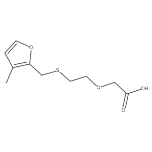 2-(2-{[(3-Methylfuran-2-yl)methyl]sulfanyl}ethoxy)acetic acid Structure