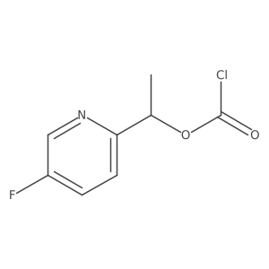 1-(5-Fluoropyridin-2-yl)ethyl chloroformate结构式
