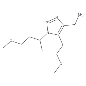 [1-(4-methoxybutan-2-yl)-5-(2-methoxyethyl)-1H-1,2,3-triazol-4-yl]methanamine Structure