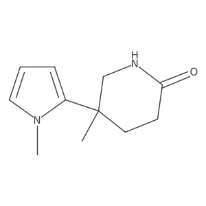 5-methyl-5-(1-methyl-1H-pyrrol-2-yl)piperidin-2-one Structure