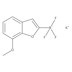 Potassium trifluoro(7-methoxybenzofuran-2-yl)borate Structure