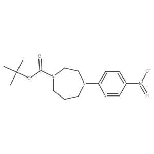 Tert-butyl 4-(5-nitropyridin-2-yl)-1,4-diazepane-1-carboxylate结构式