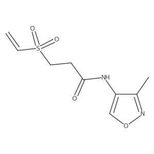 3-Ethenylsulfonyl-N-(3-methyl-1,2-oxazol-4-yl)propanamide Structure