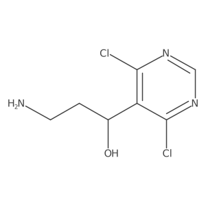 (1S)-3-amino-1-(4,6-dichloropyrimidin-5-yl)propan-1-ol Structure